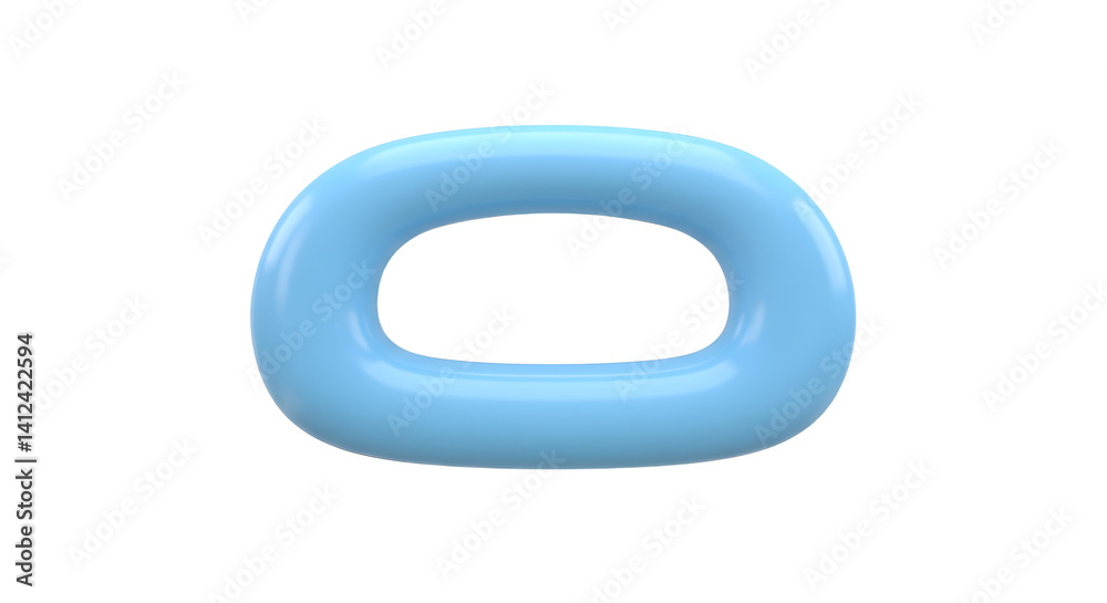Blue Abstract Shape on White Background Blue Abstract Shape on White Background