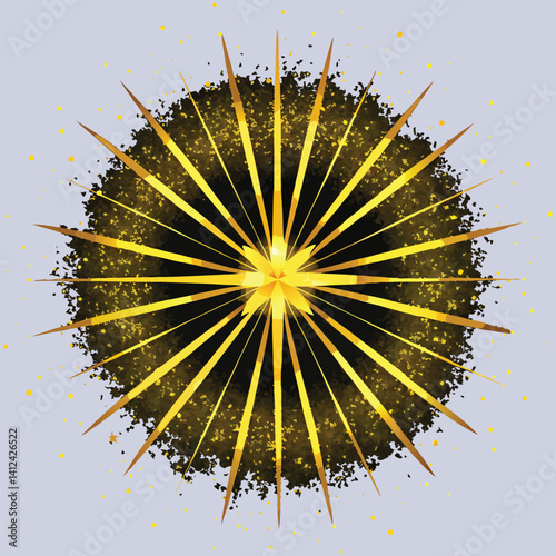 Abstract orange and red gradient geometric shape circle background. Modern futuristic background. Can be use for landing page, book covers, brochures, flyers, magazines, any brandings, banners, header