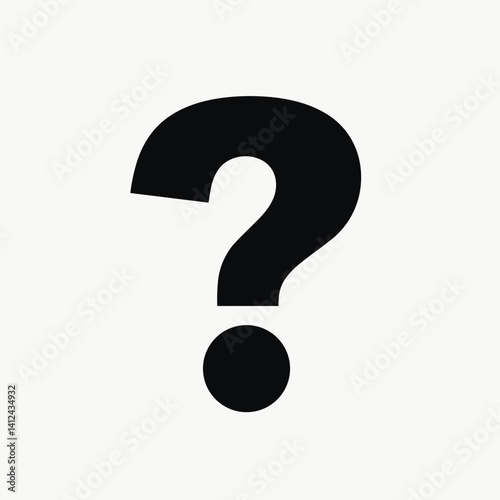 vibrant question mark icon with black text on white background