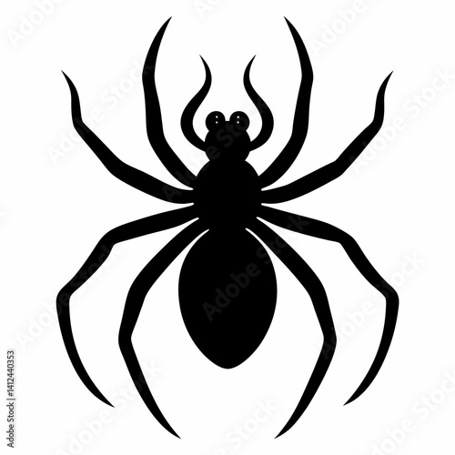 Clean and Bold Spider Silhouette