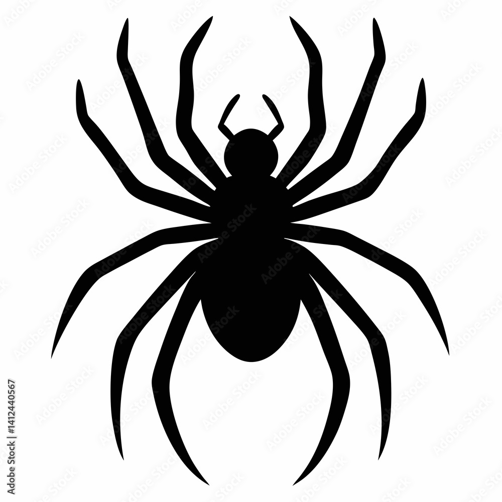 Obraz premium Clean and Bold Spider Silhouette