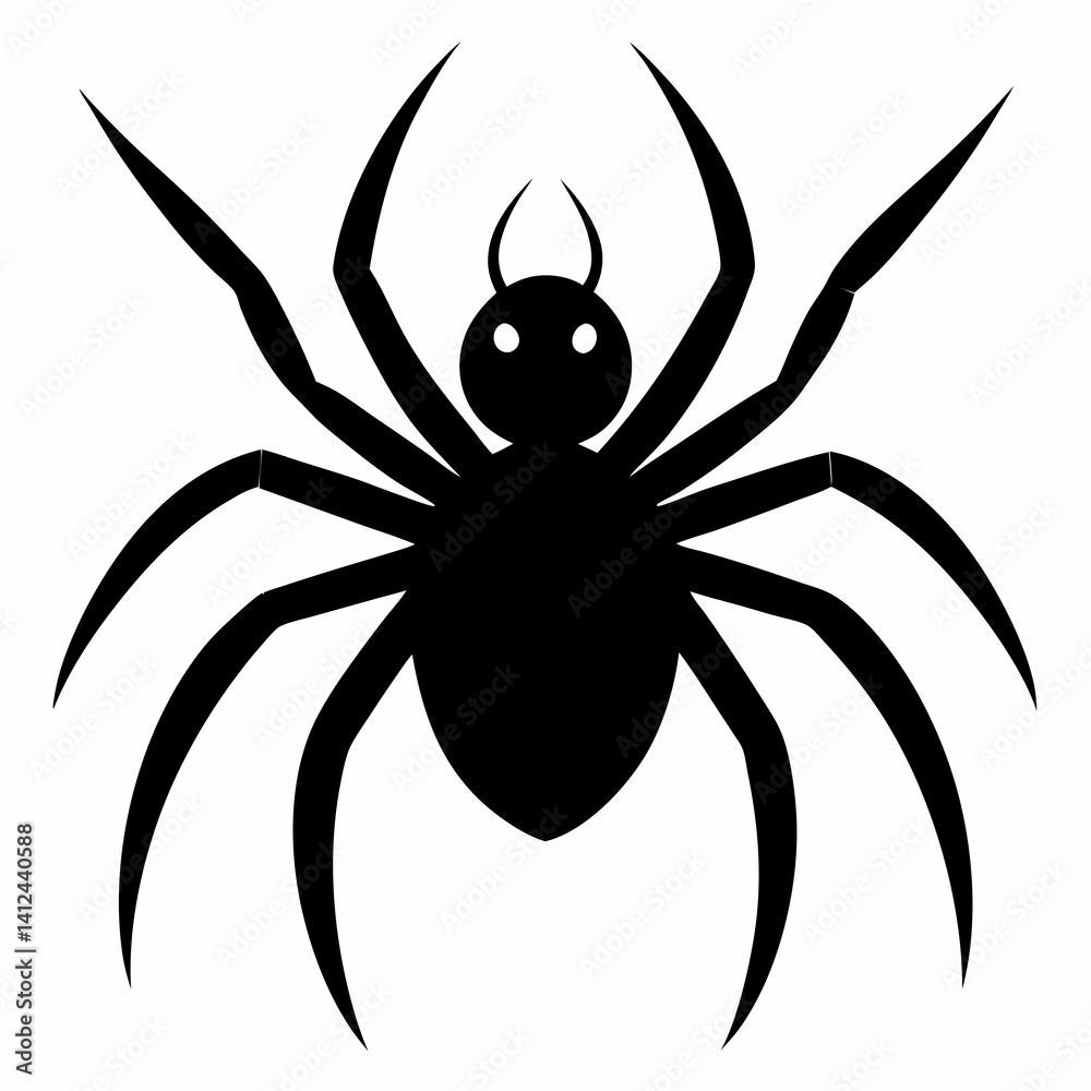 Obraz premium Clean and Bold Spider Silhouette