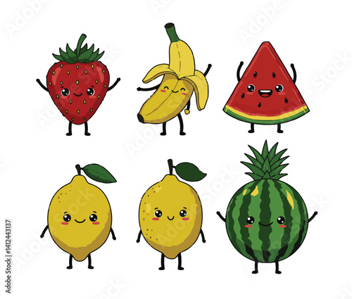 Radiant tropical inspired scene showcases colorful fruits brimming with vibrant charm offering perfect visuals for creative projects