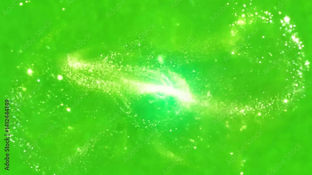 Glitter sparkle animated green screen
