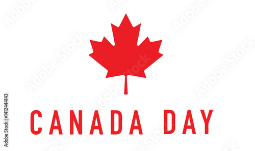 Canada day maple leaf plant red color text font caaligraphy hand written lettering 1st first date day juky month canadaian happy independence day freedom event canada day maple red color object banner