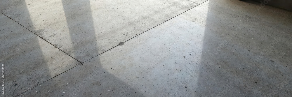 Obraz premium Polished concrete slab, smooth sections contrasting with coarse aggregate, sleek modern feel , white, detail