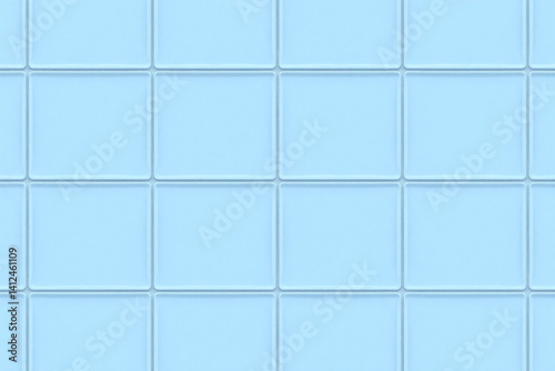 blue tiled wall with a white background