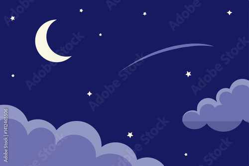 moon and clouds