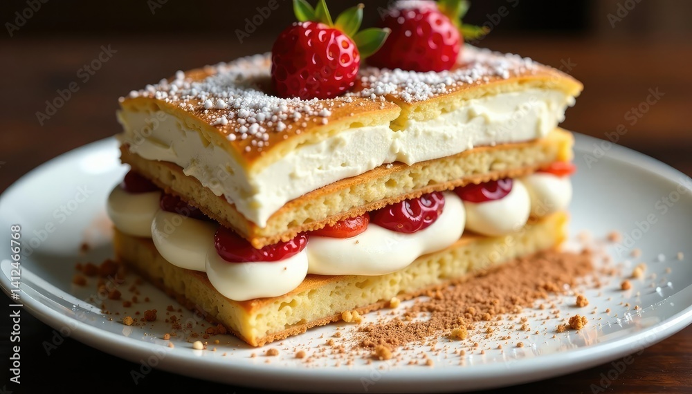 Classic Italian dessert, layers of coffee-soaked ladyfingers and mascarpone cream , bakery, dessert Classic Italian dessert, layers of coffee-soaked ladyfingers and mascarpone cream , bakery, dessert