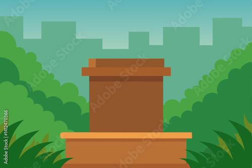 vector illustration of a plant