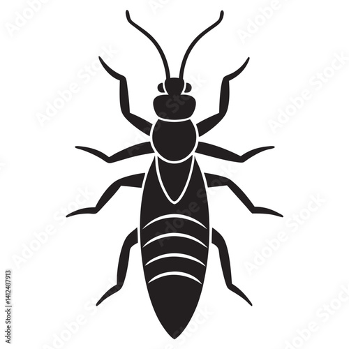 Termite silhouette illustration art