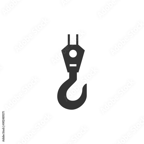 Construct icon, Crane icon isolated on white background.