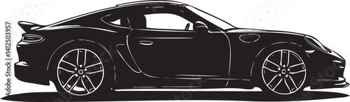 Car silhouette illustration silhouette vector isolated on a white background
