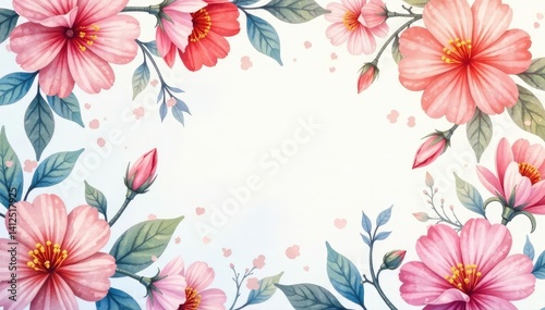 Delicate watercolor floral wallpaper pattern in pastel hues , peonies, wall art, summer