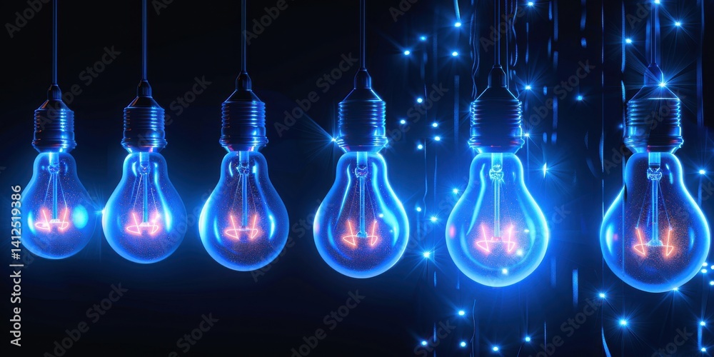 A bunch of light bulbs hanging from a wire A bunch of light bulbs hanging from a wire