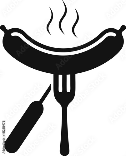 sausages on grill