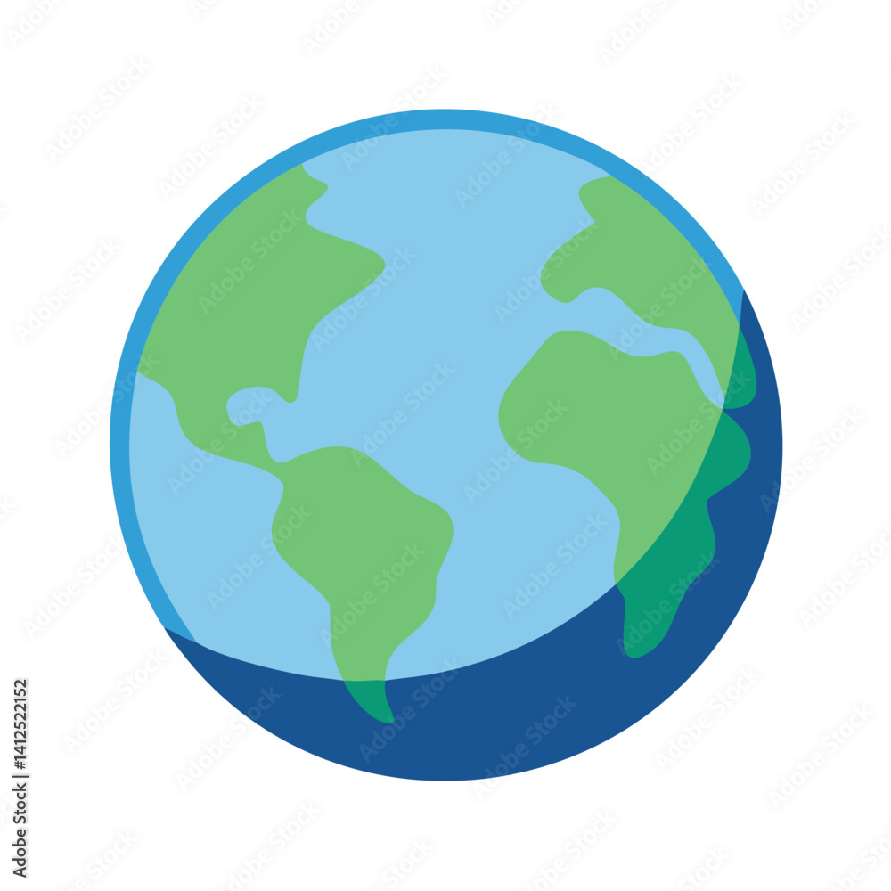 Simple Earth Illustration: World Map on Black Background Simple Earth Illustration: World Map on Black Background