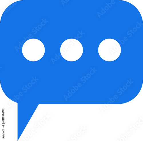 Notification message icon symbol or contact alert vector app, web flat design isolated on transparent background