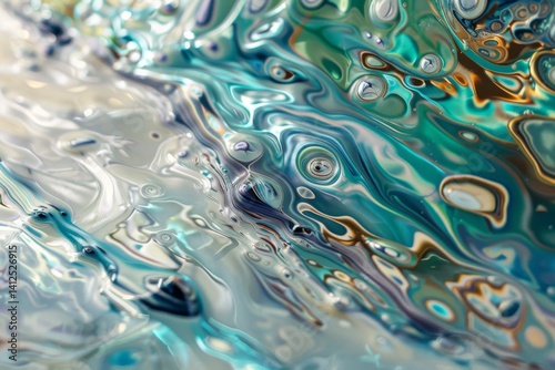 Close-Up of Sparkling Seawater
