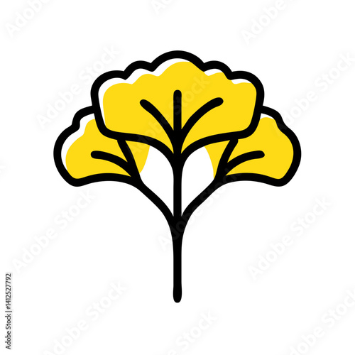 Elegant Gold Floral Crest Design on Black Background