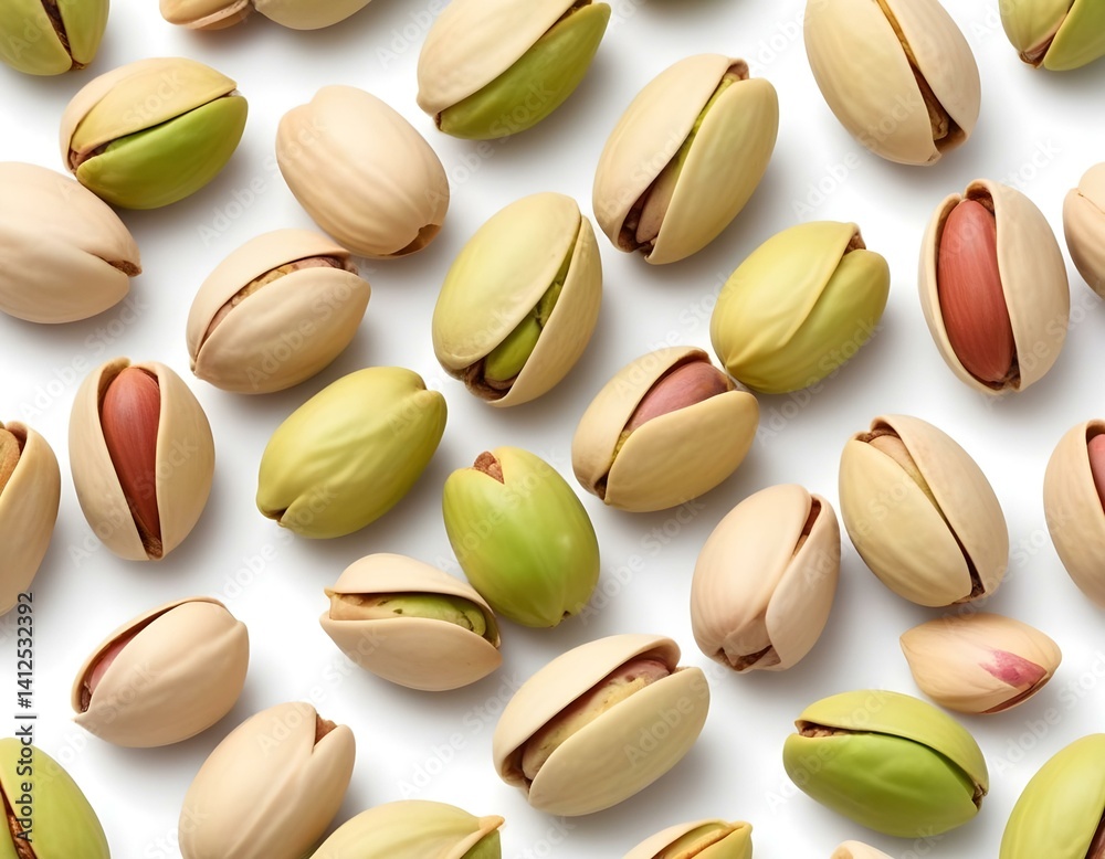 Pistachio nuts. Isolated on a white background. Pistachio nuts. Isolated on a white background.