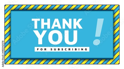 Thank you for subscribing animation 4k motion graphics video clip