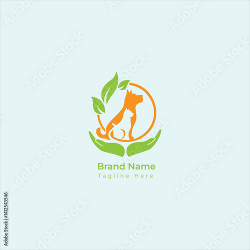 Animals and Pets logo design.