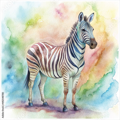 zebra in the wild