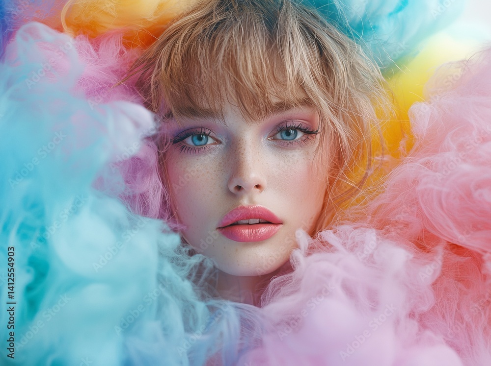 The image features a beautiful white girl with red lips looking at the camera, a stunning brunette girl, a closeup of a young woman's face with healthy and clean skin, and a pretty woman with eyes The image features a beautiful white girl with red lips looking at the camera, a stunning brunette girl, a closeup of a young woman's face with healthy and clean skin, and a pretty woman with eyes
