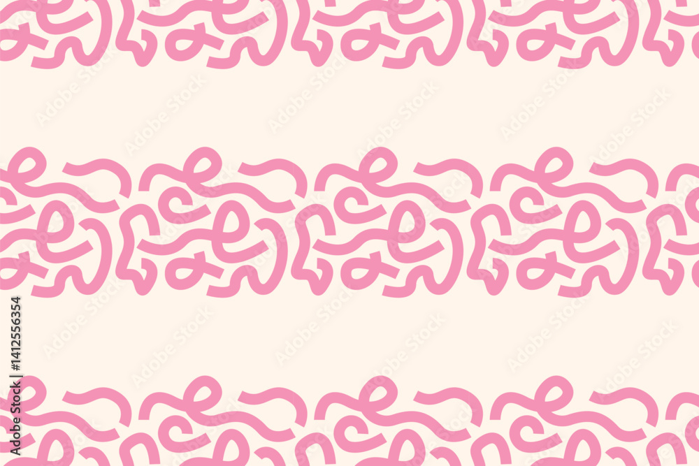 Marker pen drawn bold doodle lines seamless pattern. Abstract modern geometric curved wavy ornament background. Perfect for trendy wrapping paper, fashion prints or digital assets. Marker pen drawn bold doodle lines seamless pattern. Abstract modern geometric curved wavy ornament background. Perfect for trendy wrapping paper, fashion prints or digital assets.