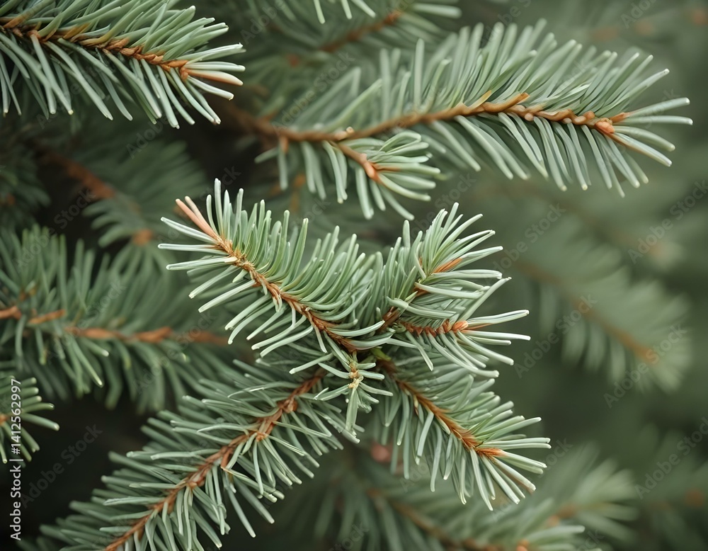Spruce branch. Beautiful branch of spruce with needles. Christmas tree in nature. Green spruce. Spruce close up Spruce branch. Beautiful branch of spruce with needles. Christmas tree in nature. Green spruce. Spruce close up
