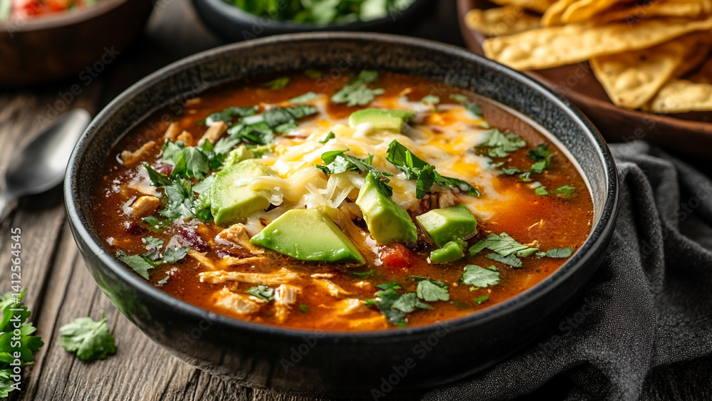 Savory Chicken Tortilla Soup A Vibrant Warm Culinary Delight Savory Chicken Tortilla Soup A Vibrant Warm Culinary Delight
