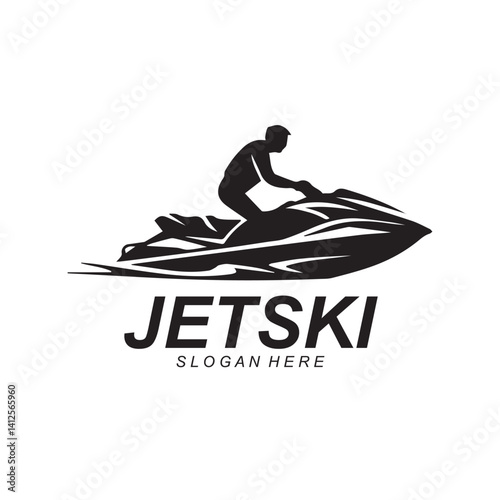 Jet ski Water sport vector Template illustration logo design