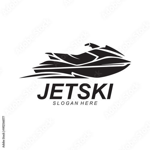 Jet ski Water sport vector Template illustration logo design