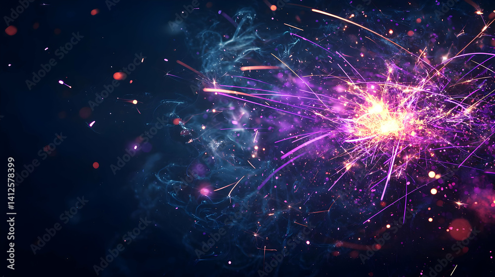 Fototapeta premium Abstract Colorful Explosion Graphic Design