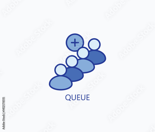 Queue Icon Or Logo Isolated Illustration