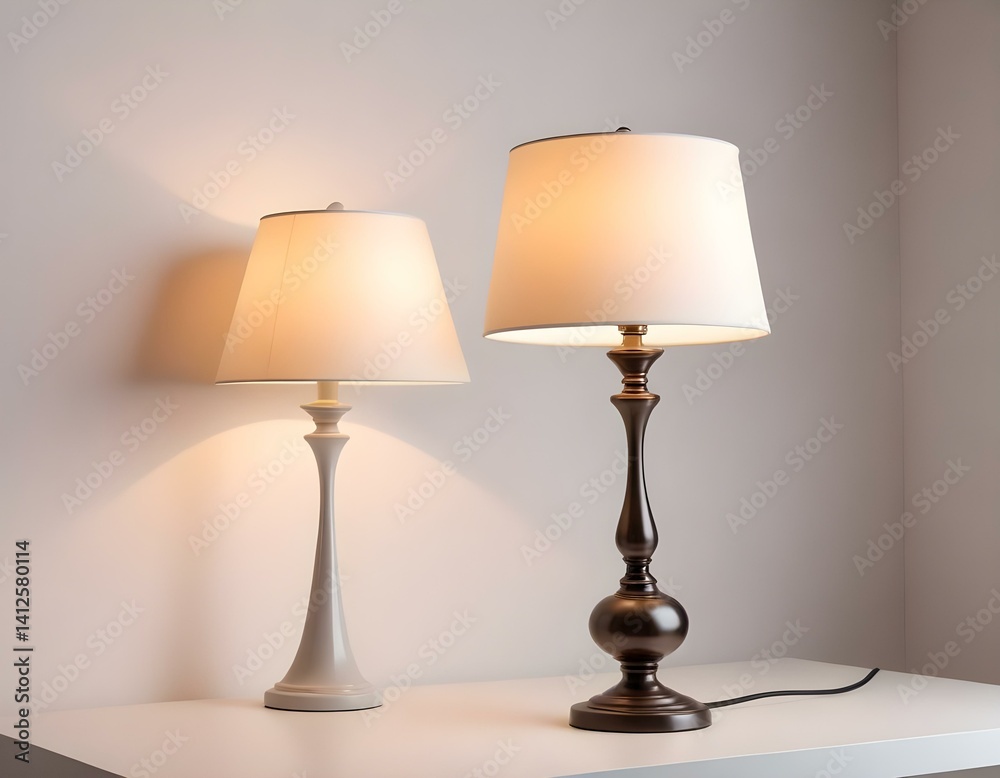 Table lamp isolated on white background Table lamp isolated on white background