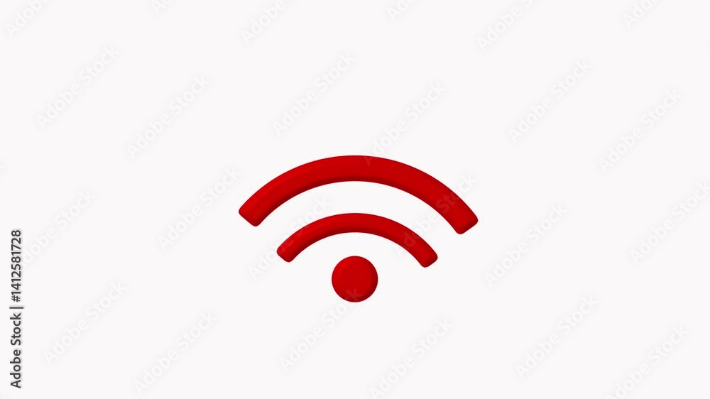 Glowing WIFI wireless icon isolated on transparent background, wireless connection icon, internet connection sign, animation of wifi sign, neon glowing Wi Fi icon animation, wifi hotspot Glowing WIFI wireless icon isolated on transparent background, wireless connection icon, internet connection sign, animation of wifi sign, neon glowing Wi Fi icon animation, wifi hotspot