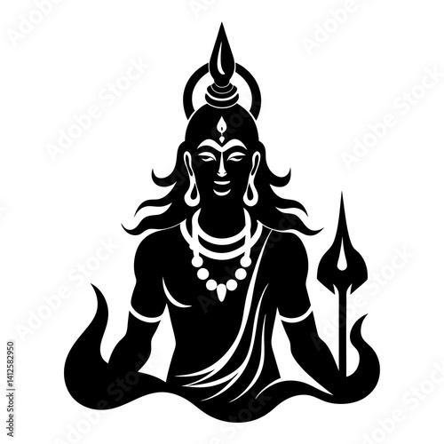 lord shiva logo icon