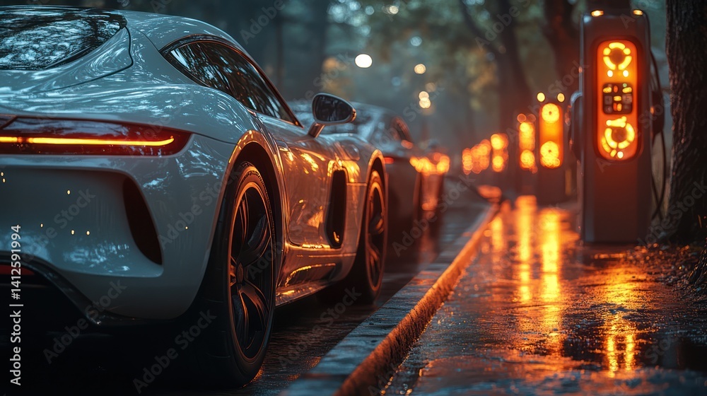 custom made wallpaper toronto digitalSleek car night city street