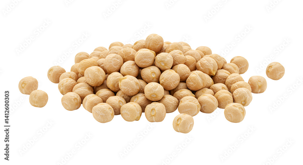 Neatly Piled Dried Chickpeas Neatly Piled Dried Chickpeas