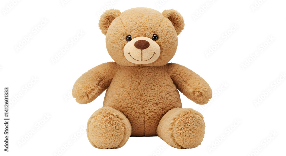 Fototapeta premium Plush Teddy Bear with Friendly Smile