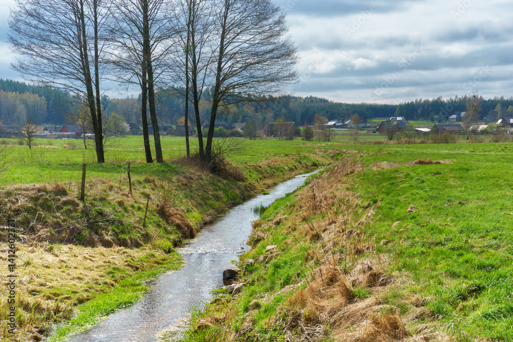 Wzgórza Sokólskie wiosną ,Podlasie, Polska