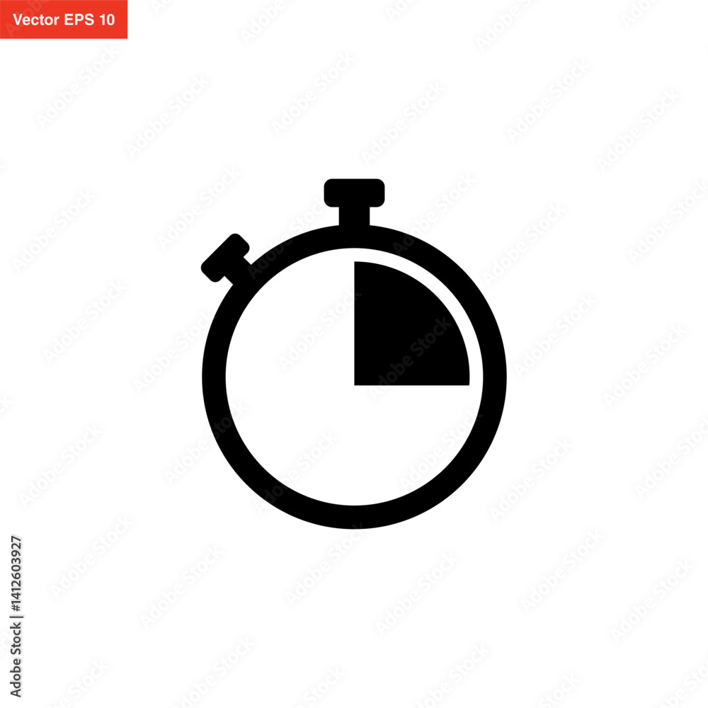 stopwatch icon simple and modern design stopwatch icon simple and modern design