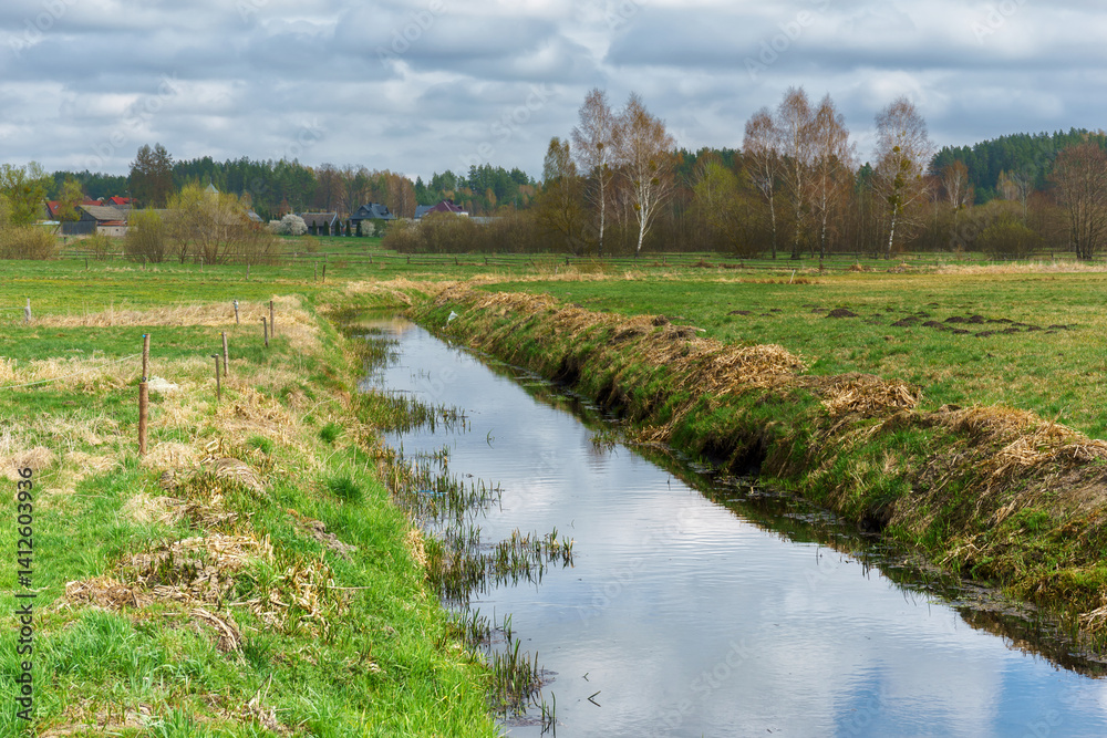 Wzgórza Sokólskie wiosną ,Podlasie, Polska