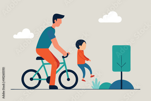 man riding a bicycle