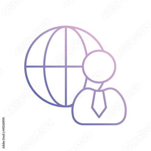 Outsourcing  Vector icon