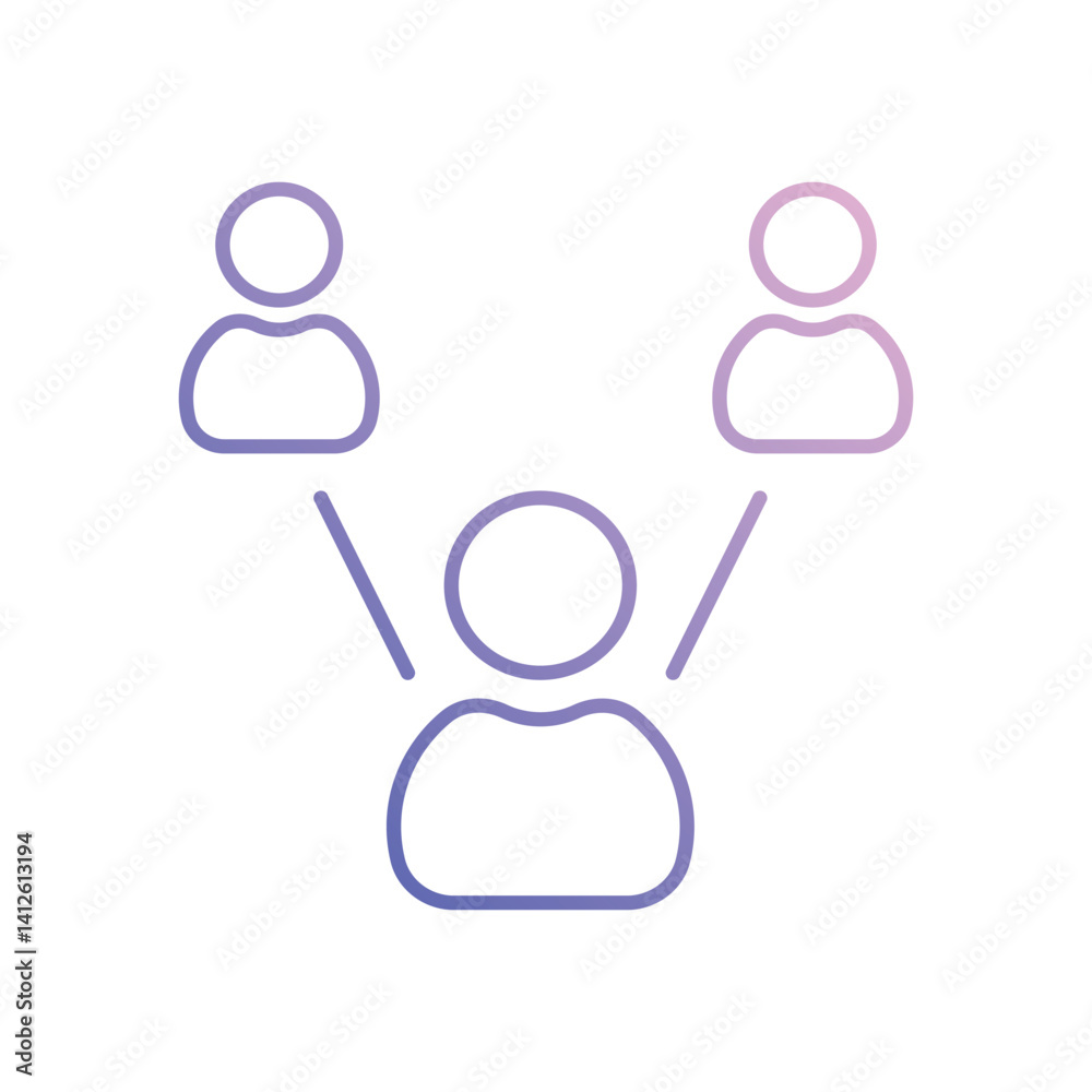 Inter Relationship Vector icon Inter Relationship Vector icon
