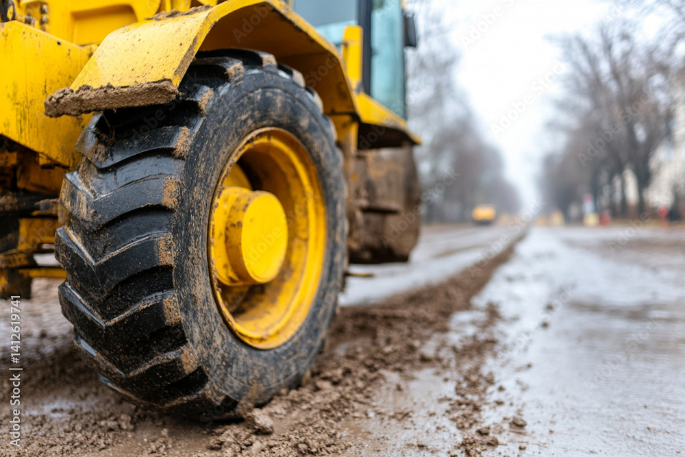 Heavy machinery in action at a quarry showcasing powerful equipment and rough terrain Heavy machinery in action at a quarry showcasing powerful equipment and rough terrain
