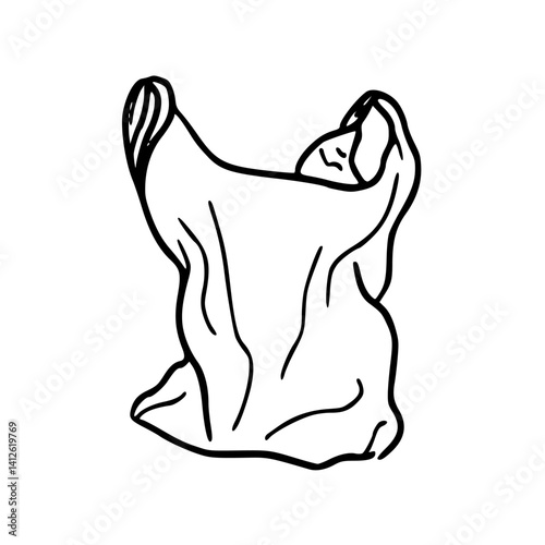 carrier bag line art